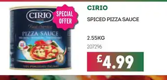 Bestway CIRIO Spiced pizza sauce offer