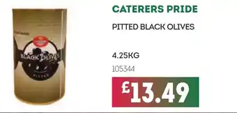 Bestway CATERERS PRIDE Pitted black olives offer