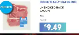 Bestway ESSENTIALLY CATERING Unsmoked back bacon offer