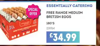 Bestway ESSENTIALLY CATERING Free range meduim british eggs offer