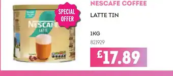 Bestway NESCAFE Coffee Latte tin offer