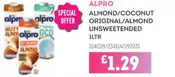 Bestway ALPRO Almond/coconut original/almond unsweetended offer