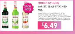 Bestway MONIN SYRUPS offer