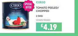 Bestway CIRIO Tomato peeled/ chopped offer