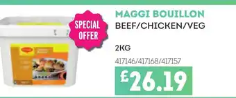 Bestway MAGGI BOUILLON Beef/chicken/veg offer