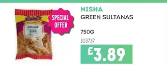 Bestway NISHA Green sultanas offer