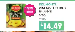 Bestway DEL MONTE Pineapple slices in juice offer