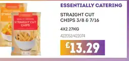 Bestway ESSENTIALLY CATERING Straight cut chips offer