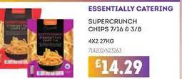 Bestway ESSENTIALLY CATERING Supercrunch straight cut chips 7/16 & 3/8 offer