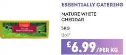 Bestway ESSENTIALLY CATERING Mature white cheddar offer