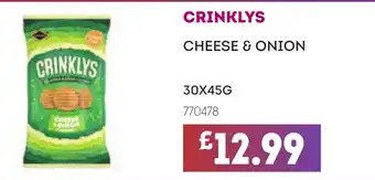 Bestway CRINKLYS Cheese & onion offer