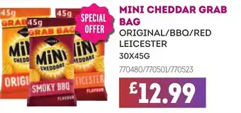 Bestway MINI CHEDDAR GRAB Bag Original/bbq/red leicester offer