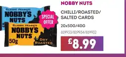 Bestway NOBBY NUTS Chilli/roasted/ salted cards offer