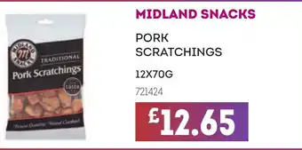 Bestway MIDLAND SNACKS Pork scratchings offer