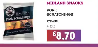 Bestway MIDLAND SNACKS Pork scratchings offer