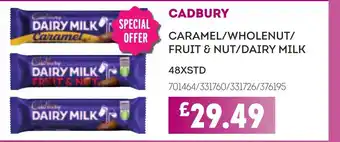 Bestway CADBURY Caramel/wholenut/ fruit & nut/dairy milk offer