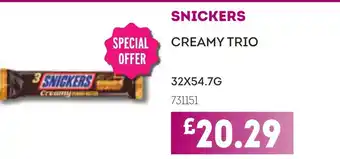 Bestway SNICKERS Creamy trio offer