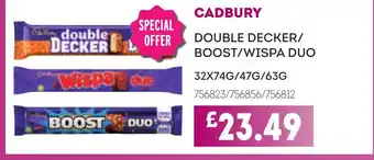 Bestway CADBURY Double decker/ boost/wispa duo offer