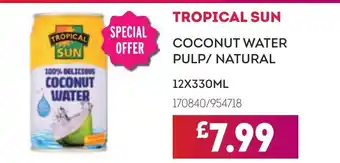 Bestway TROPICAL SUN Coconut water pulp/ natural offer