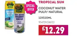 Bestway TROPICAL SUN Coconut water pulp/ natural offer