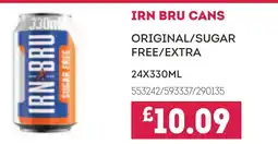 Bestway IRN BRU Cans Original/sugar free/extra offer