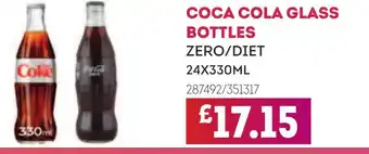 Bestway COCA COLA Glass bottles zero/diet offer