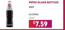 Bestway PEPSI Glass bottles diet offer