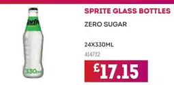 Bestway SPRITE Glass bottles zero sugar offer