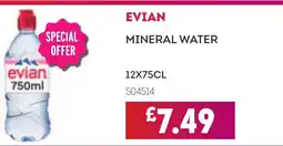 Bestway EVIAN Mineral water offer