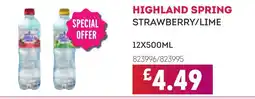 Bestway HIGHLAND SPRING Strawberry/lime offer