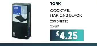 Bestway TORK Cocktail napkins black offer