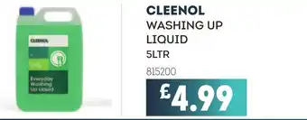 Bestway CLEENOL Washing up liquid offer