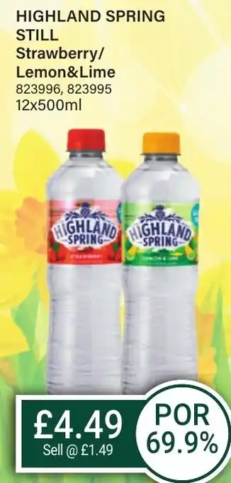 Bestway HIGHLAND SPRING STILL Strawberry/ Lemon&Lime offer