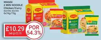 Bestway MAGGI 2 min noodle chicken/curry offer