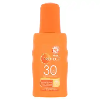 Asda ASDA Protect Refreshing Clear Sun Spray SPF 30 offer