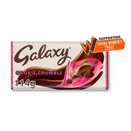 Asda Galaxy Cookie Crumble Chocolate Block Bar offer