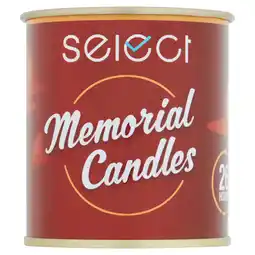 Asda Select Memorial Candles offer