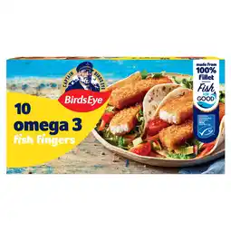 Iceland Birds Eye 10 Breaded Omega 3 Fish Fingers 280g offer