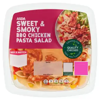 Asda ASDA Sweet & Smoky BBQ Chicken Pasta Salad 355g offer