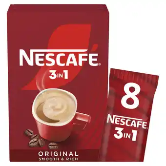 Asda Nescafé 3 in 1 Original 8 x 16g (128g) offer