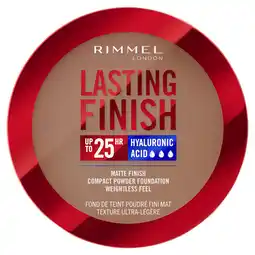 Asda Rimmel Lasting Finish 25HR Cinnamon Compact Foundation 012 offer