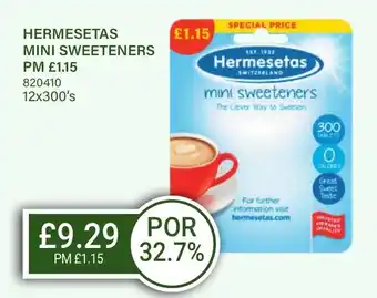 Bestway HERMESETAS Mini sweeteners offer