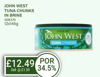 Bestway JOHN WEST Tuna chunks in brine offer