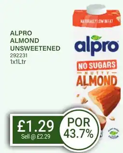 Bestway ALPRO Almond unsweetened offer