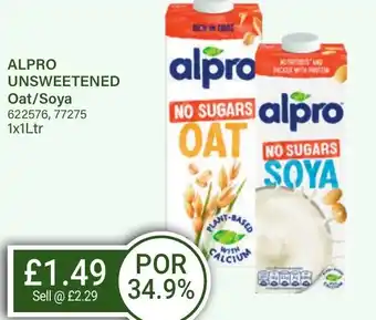 Bestway ALPRO Unsweetened Oat/Soya offer