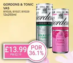 Bestway GORDONS & TONIC offer