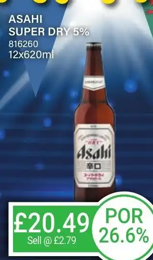 Bestway ASAHI Super dry 5% offer