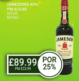Bestway JAMESONS 40% offer