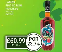 Bestway LAMBS Spiced Rum offer