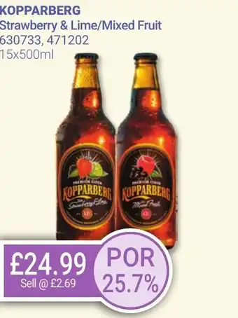 Bestway KOPPARBERG Strawberry & Lime/Mixed Fruit offer